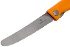 Victorinox SwissClassic 6.7836.F9B Serrated Foldable Vegetable Knife, Orange -Optimal Knife Shop VT6 7836 F9B 03 victorinox
