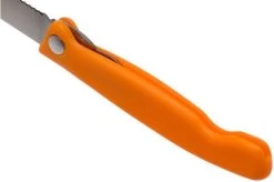 Victorinox SwissClassic 6.7836.F9B Serrated Foldable Vegetable Knife, Orange -Optimal Knife Shop VT6 7836 F9B 05 victorinox