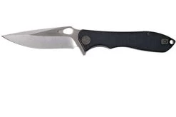 WE Knife 715F Ignition, Black G10, Stonewashed Blade, Pocket Knife