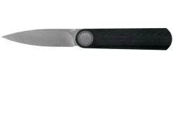WE Knife Eidolon Drop Point, Integral Black G10 WE19074A-B Pocket Knife, Justin Lundquist Design