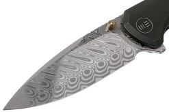 WE Knife Subjugator WE21014C-DS1 Damasteel, Black Titanium Pocket Knife -Optimal Knife Shop WKWE21014C DS1 03 we knife
