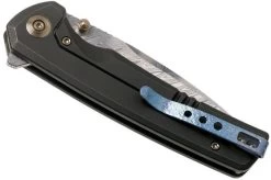 WE Knife Subjugator WE21014C-DS1 Damasteel, Black Titanium Pocket Knife -Optimal Knife Shop WKWE21014C DS1 04 we knife
