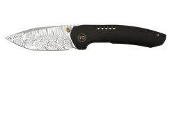 WE Knife Trogon WE22002B-DS1 Black Titanium, Heimskringla Damasteel Pocket Knife