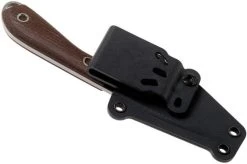 White River Knives M1 Natural Burlap Micarta Fixed Knife, Kydex Sheath -Optimal Knife Shop WRCPR BNA 07 white river knives