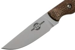 White River Knives Small Game Knife Natural Burlap Micarta Hunting Knife, Owen Baker Jr. Design -Optimal Knife Shop WRSG BNA 03 white river knives v201808
