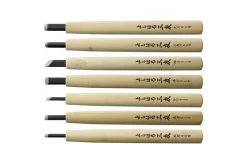 Yoshiharu Y-7 Mitomoto Japanese Wood Carving Knives, Set Of 7