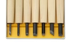 Yoshiharu Y-7 Mitomoto Japanese Wood Carving Knives, Set Of 7 8 Yoshiharu Y-7 Mitomoto Japanese Wood Carving Knives, Set Of 7 -Optimal Knife Shop YSH 015 03 yoshiharu